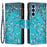 For Samsung Galaxy A54 5G Leather Case with Strap Pattern Printing Zipper Wallet Phone Stand Cover - Plum Blossom - 1