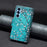 For Samsung Galaxy A54 5G Leather Case with Strap Pattern Printing Zipper Wallet Phone Stand Cover - Plum Blossom - 6