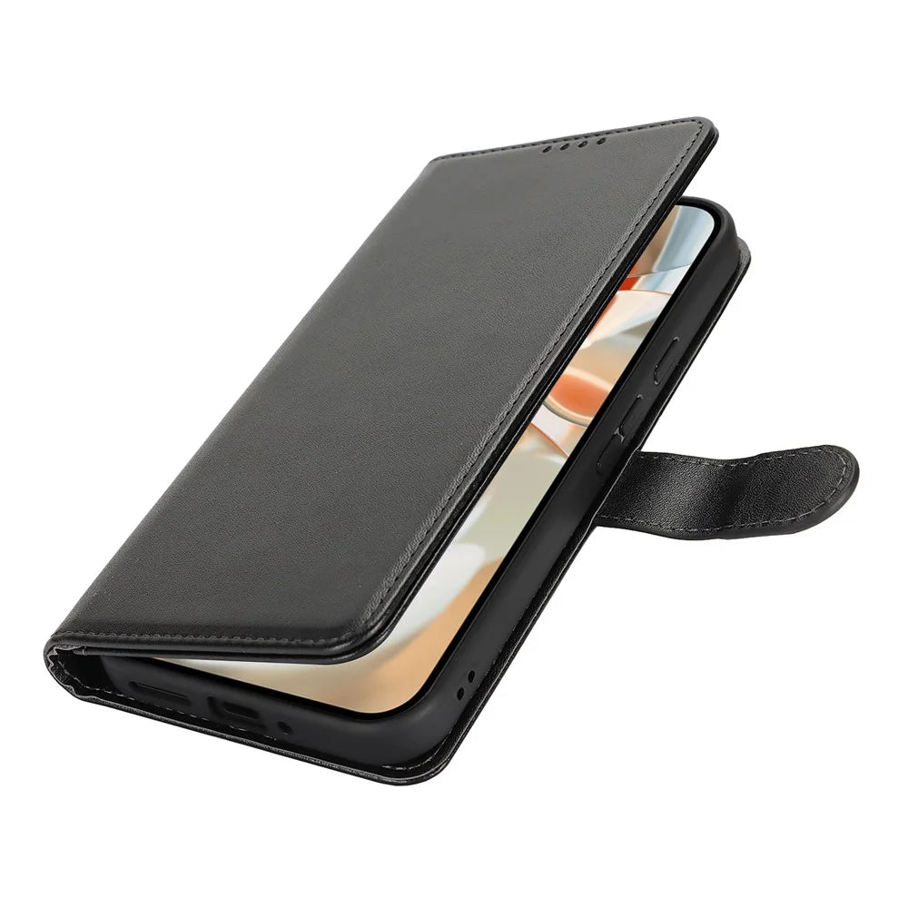 For Google Pixel 9 Pro  /  Pixel 9 Stand Case Shockproof Leather Wallet Phone Cover - Black - 7