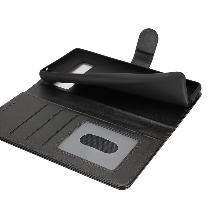 For Google Pixel 8a Stand Case Shockproof Leather Wallet Phone Cover - Black - 7