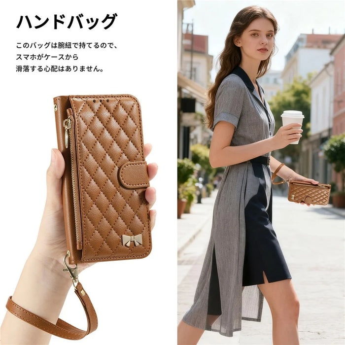 Stand Case For Google Pixel 10 Pro  /  10 Imprint TPU PU Leather Zipper Pocket Wallet Phone Cover with Strap - Brown - 7