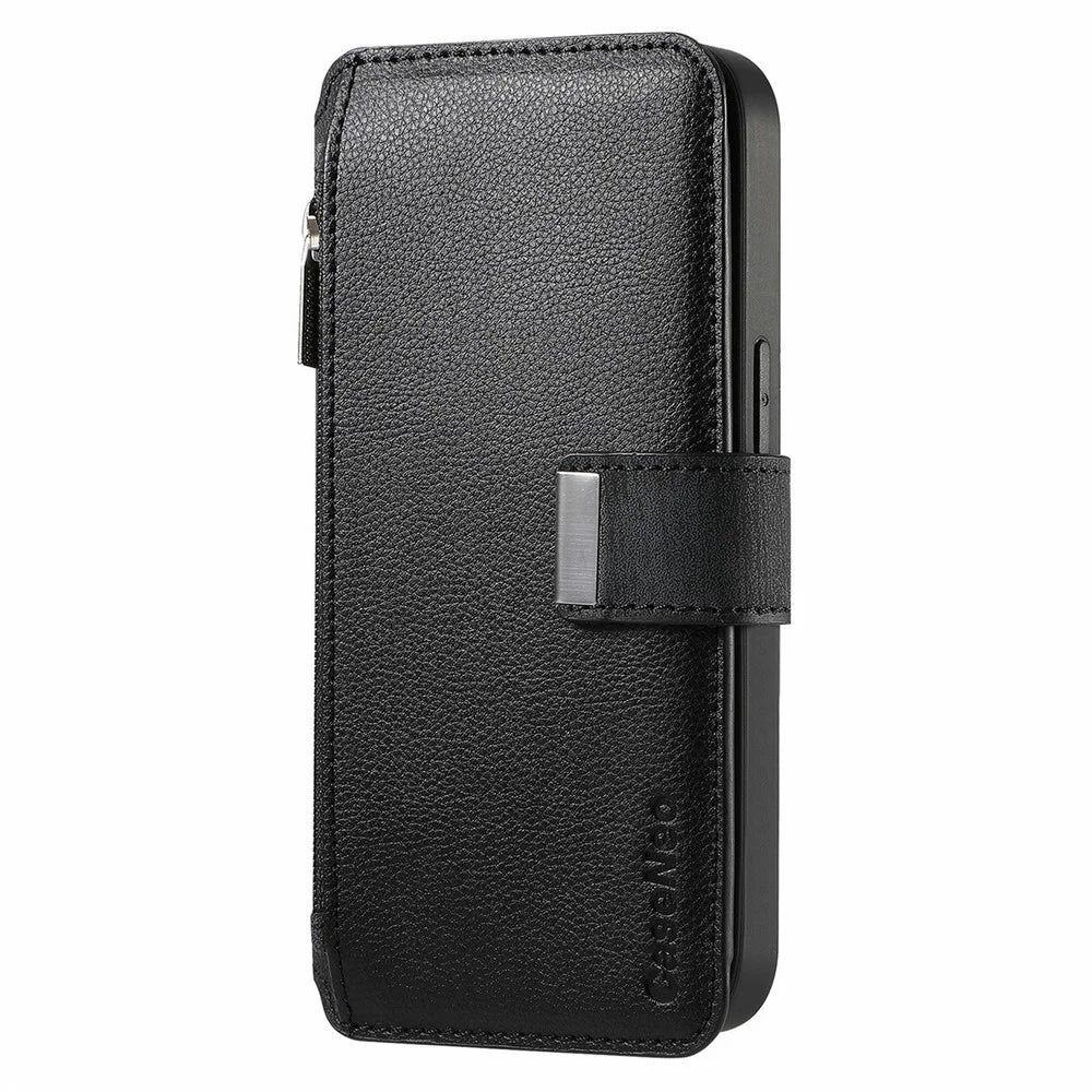 CASENEO MW-02 For vivo V29e 5G Case Detachable Magnetic Leather Flip Cover - Black - 7