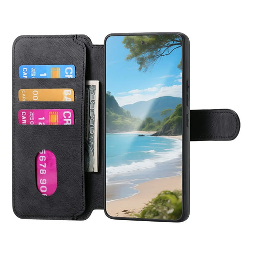 CASENEO MW-03 for Google Pixel 10a Magnetic Case Detachable Leather Phone Wallet Cover - Black - 2