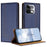 For Realme 16 Pro+ 5G Case L-Shaped Grid Pattern Leather Stand Phone Cover with Card Slots - Blue - 1
