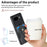 For Google Pixel 10a Case Kickstand Leather + TPU Non-Slip Protective Cover with Card Slots - Black - 7