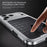For iPhone 17 Pro Max Magnetic Case Metal Spring Buckle Leather Coated TPU Phone Cover - Orange - 6