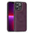 For iPhone 13 Pro Max Case Compatible with MagSafe Leather Back Phone Cover - Dark Purple - 1