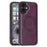 For iPhone 16 Plus Case Compatible with MagSafe Leather Back Phone Cover - Dark Purple - 1