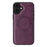 For iPhone 16 Plus Case Compatible with MagSafe Leather Back Phone Cover - Dark Purple - 2