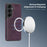 For Samsung Galaxy S26 Magnetic Phone Case Leather Back Phone Cover - Dark Purple - 3