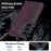 For Samsung Galaxy S26 Magnetic Phone Case Leather Back Phone Cover - Dark Purple - 4