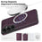 For Samsung Galaxy S26 Magnetic Phone Case Leather Back Phone Cover - Dark Purple - 5
