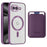 For Google Pixel 10a Magnetic Phone Case TPU + PC Mobile Cover with Card Bag - Purple - 1