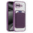 For Google Pixel 10a Magnetic Phone Case TPU + PC Mobile Cover with Card Bag - Purple - 2