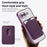 For Google Pixel 10a Magnetic Phone Case TPU + PC Mobile Cover with Card Bag - Purple - 3