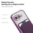For Google Pixel 10a Magnetic Phone Case TPU + PC Mobile Cover with Card Bag - Purple - 5