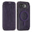 For Google Pixel 10a Magnetic Case RFID Blocking Card Holder Leather Phone Cover - Dark Purple - 1