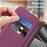For Google Pixel 10a Magnetic Case RFID Blocking Card Holder Leather Phone Cover - Dark Purple - 3