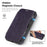 For Google Pixel 10a Magnetic Case RFID Blocking Card Holder Leather Phone Cover - Dark Purple - 7