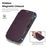 For Google Pixel 10a Magnetic Phone Case RFID Blocking Leather Wallet Cover with Rotating Ring Kickstand - Dark Purple - 5