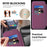 For Google Pixel 10a Magnetic Phone Case RFID Blocking Leather Wallet Cover with Rotating Ring Kickstand - Dark Purple - 6