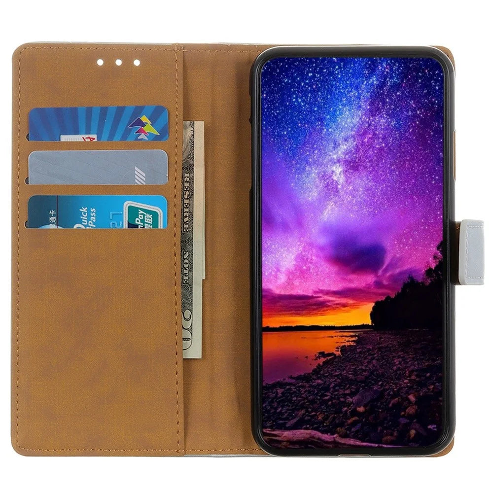 For Samsung Galaxy A54 5G Bump Proof PU Leather Case Full Protection Stand Wallet Folio Flip Phone Cover - Black - 2