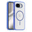 For Google Pixel 10a Magnetic Case TPU PC Clear Phone Cover - Sapphire - 1