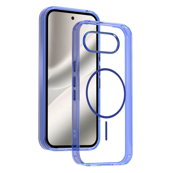 For Google Pixel 10a Magnetic Case TPU PC Clear Phone Cover - Sapphire - 2
