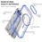 For Google Pixel 10a Magnetic Case TPU PC Clear Phone Cover - Sapphire - 5