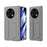 For vivo X Fold6 5G Case Kickstand Wristband PC Phone Cover with Tempered Glass Film - Grey - 2