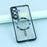 For Samsung Galaxy A37 5G Magnetic Case Electroplated TPU Phone Cover with Lens Film - Blue - 6
