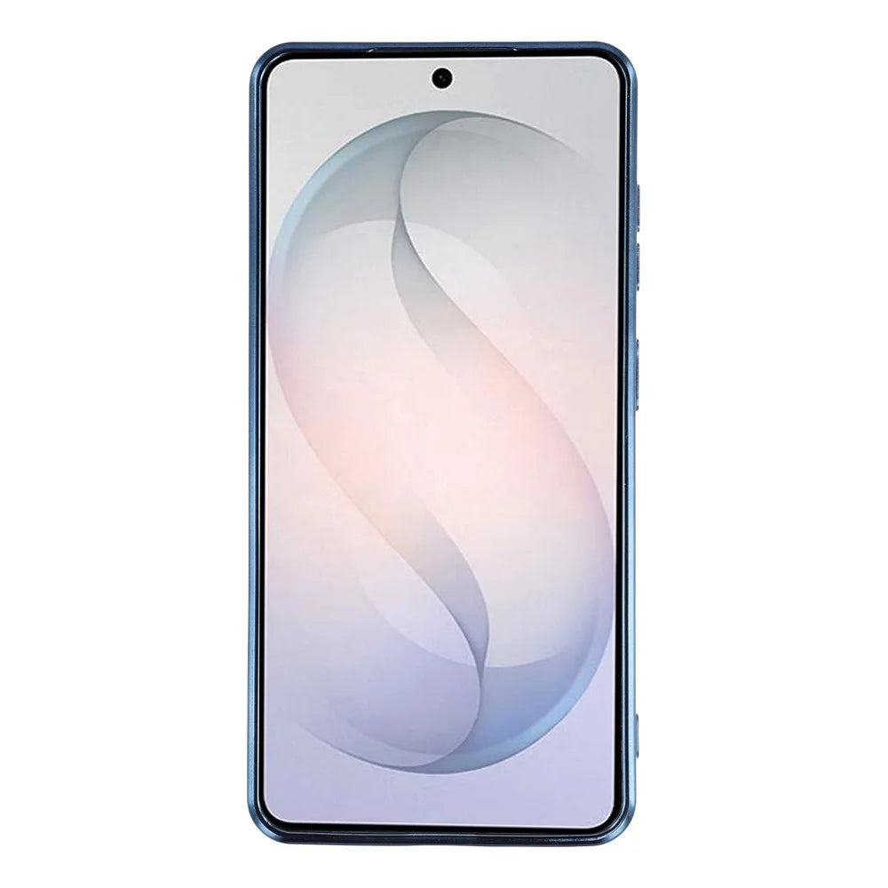 For Samsung Galaxy S26+ Magnetic Case Electroplated TPU Phone Cover with Lens Film - Blue - 3