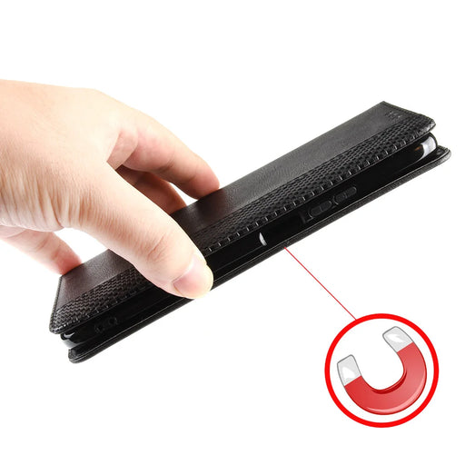 For Infinix Note 60 5G / Infinix Note 60 Pro 5G Leather Case Wallet Stand Retro Texture Phone Cover - Black - 2