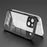 For iPhone 14 Plus Fall Proof Back Protector Cover Electroplating PC+TPU Phone Case with Lens Film - Black - 1