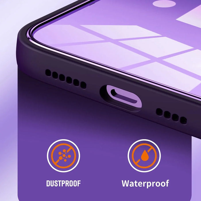 For iPhone 14 Plus Fall Proof Back Protector Cover Electroplating PC+TPU Phone Case with Lens Film - Black - 3