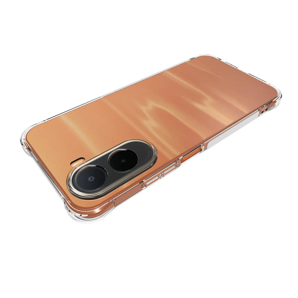 WANLONFENG For Xiaomi Poco C85x 5G / Redmi A7 Pro 4G (171.56mm) WL2 Series TPU Case 2.0mm Phone Cover with 2Pcs Tempered Glass Films - Transparent - 4