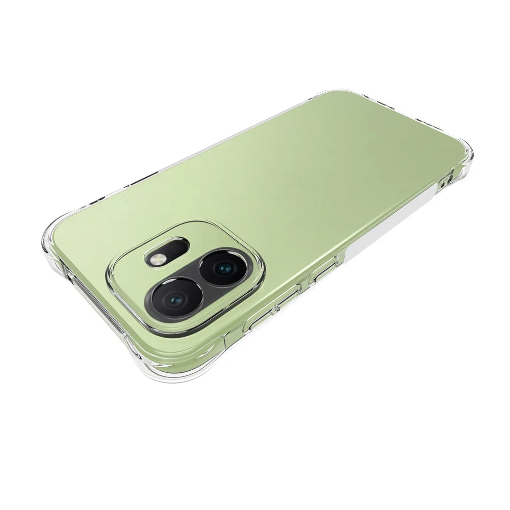WANLONFENG For OnePlus 15T 5G WL Series Case 2.0mm TPU Phone Cover with Tempered Glass Film - Transparent - 4