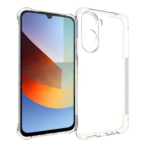 WANLONFENG For Xiaomi Poco C85x 5G / Redmi A7 Pro 4G (171.56mm) WL Series Case 2.0mm TPU Phone Cover with Tempered Glass Film - Transparent - 2