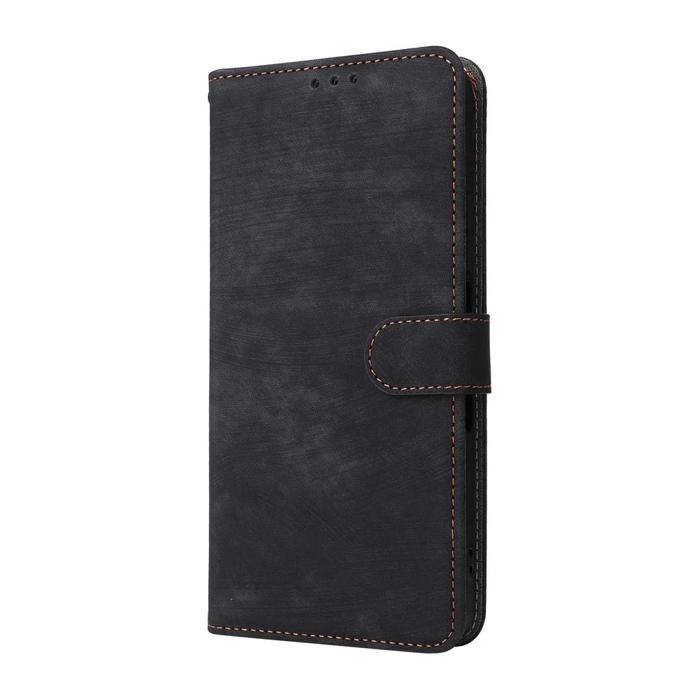 For TCL NxtPaper 70 Pro 5G Case Wallet RFID Blocking PU Leather Phone Cover Stand with Strap - Black - 7