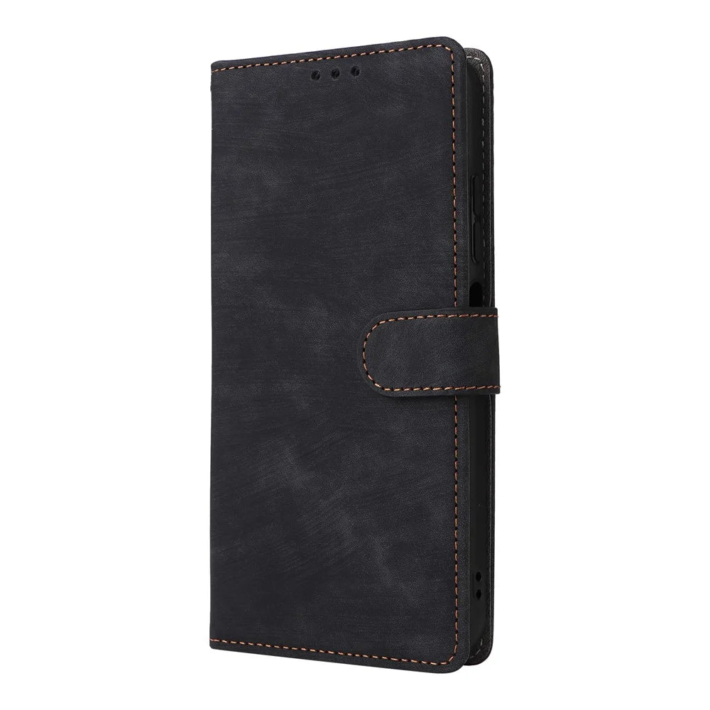 For ZTE Blade V80 Pro 4G / V80 Vita Case Wallet RFID Blocking PU Leather Phone Cover Stand with Strap - Black - 7