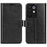 For Realme 15x (India) 5G Case Crazy Horse Texture Stand Leather Phone Cover - Black - 1