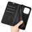 For Realme 16 Pro 5G Case Skin Touch Leather Wallet Phone Cover - Black - 4