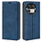 For Realme GT 8 Pro 5G Case Skin Touch Leather Wallet Phone Cover - Blue - 1