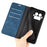 For Realme GT 8 Pro 5G Case Skin Touch Leather Wallet Phone Cover - Blue - 4