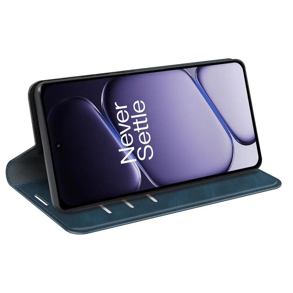 For OnePlus Nord CE6 5G / Nord 6 5G / Turbo 6V 5G / Turbo 6 5G Case Skin Touch Leather Wallet Phone Cover - Blue - 3
