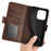 For Realme 16 Pro 5G Case Calf Texture Leather Wallet Phone Cover - Brown - 4