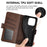 For Realme 16 Pro 5G Case Calf Texture Leather Wallet Phone Cover - Brown - 5