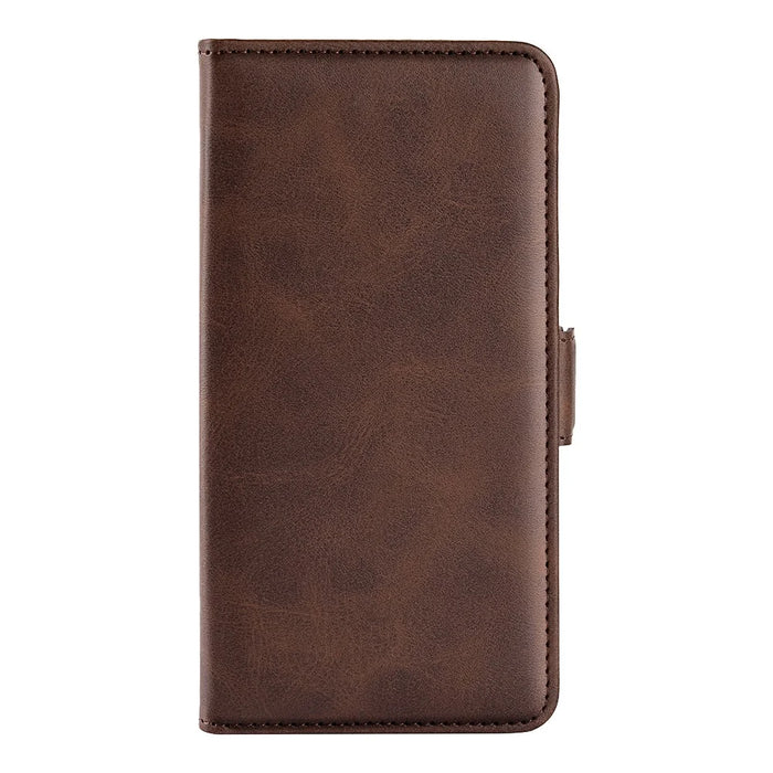 For Realme 16 Pro 5G Case Calf Texture Leather Wallet Phone Cover - Brown - 7