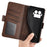 For Realme GT 8 Pro 5G Case Calf Texture Leather Wallet Phone Cover - Brown - 4