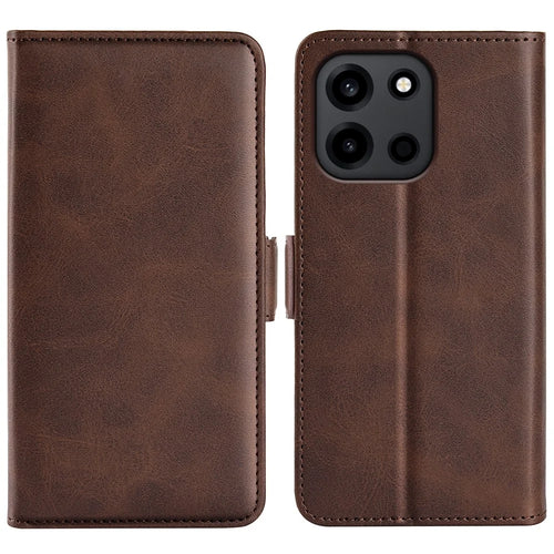 For OnePlus Nord CE6 5G / Nord 6 5G / Turbo 6V 5G / Turbo 6 5G Case Calf Texture Leather Wallet Phone Cover - Brown - 1